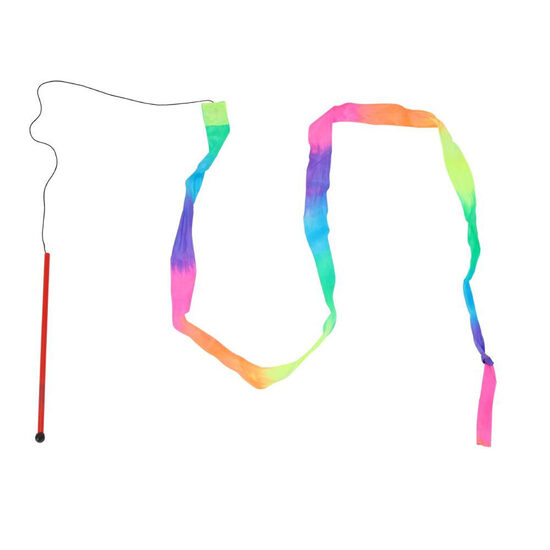 Rotaļu lente ar kociņu, krāsaina